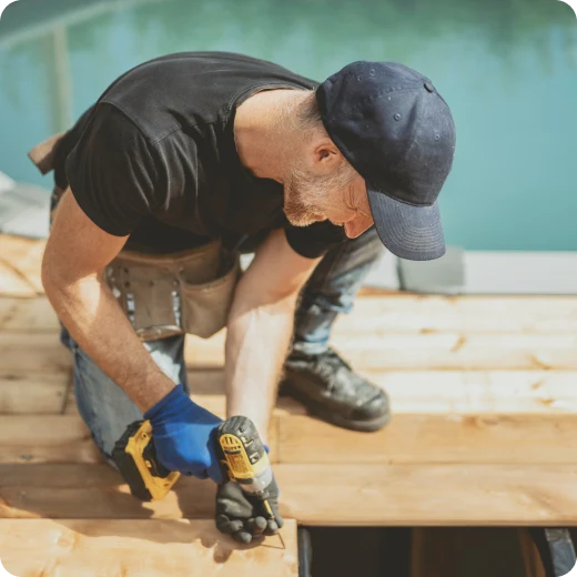 Professional drilling outdoor wood fixture